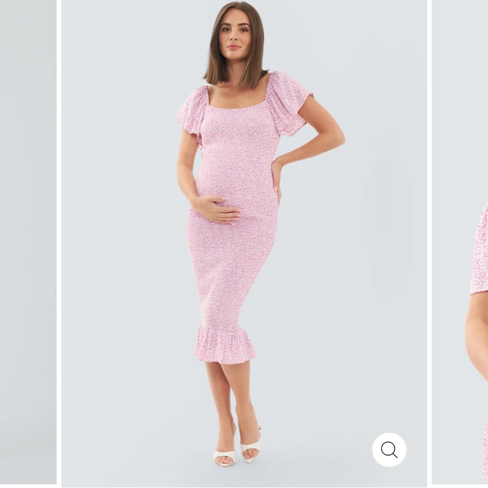 Ripe Maternity Selma Smocked Midi Dress